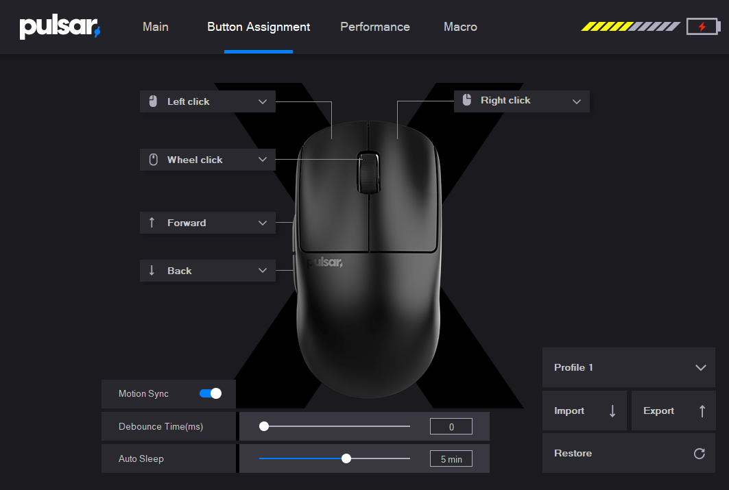 Pulsar X2V2 software